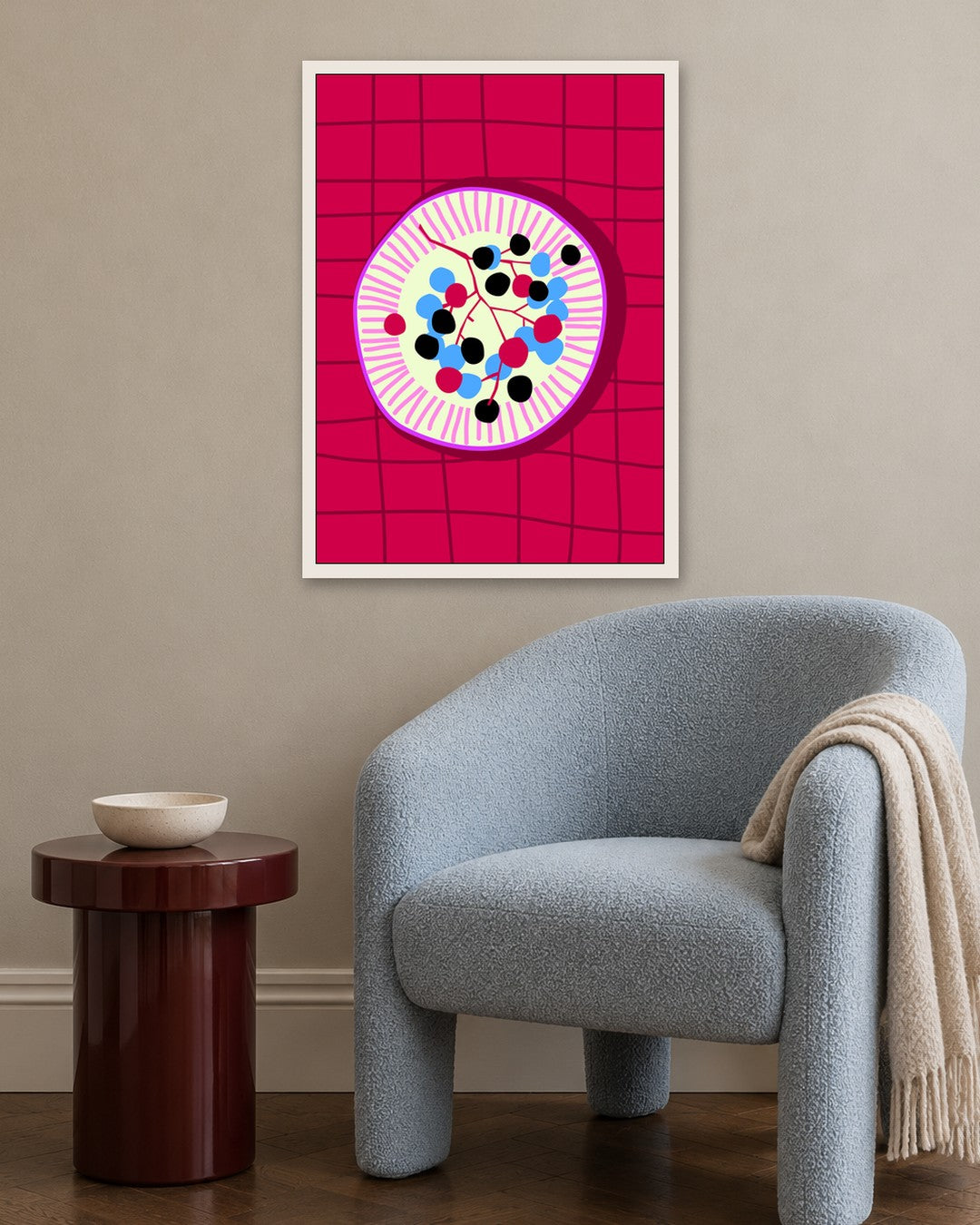 SENT Studio - Artistic Poster No. 42 - white frame in a room