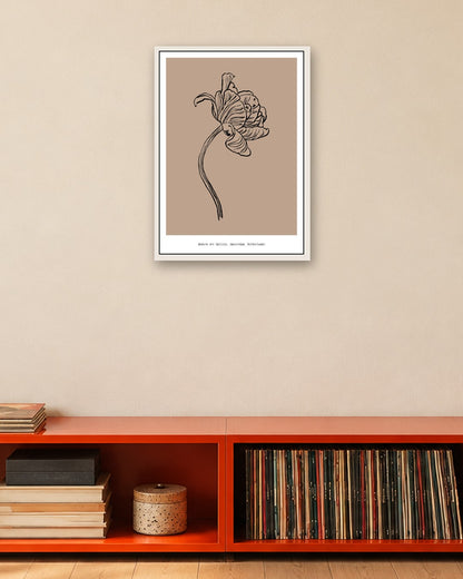 SENT Studio - Blooming Flowers Poster No. 37 - white frame in a room