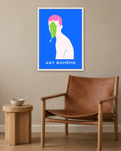 SENT Studio - Abstract Poster No. 48 - white frame in a room