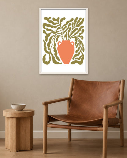 SENT Studio - Blooming Flowers Poster No. 40 - white frame in a room