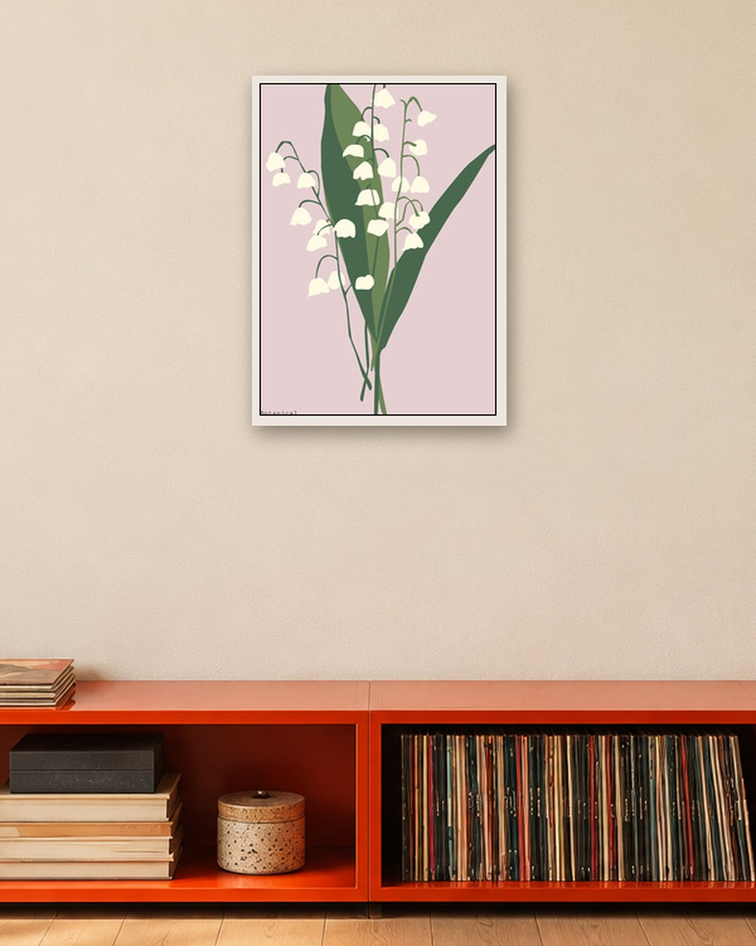 SENT Studio - Botanical Poster No. 63 - white frame in a room