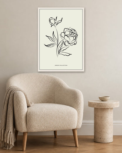 SENT Studio - Bohemian Poster No. 31 - white frame in a room