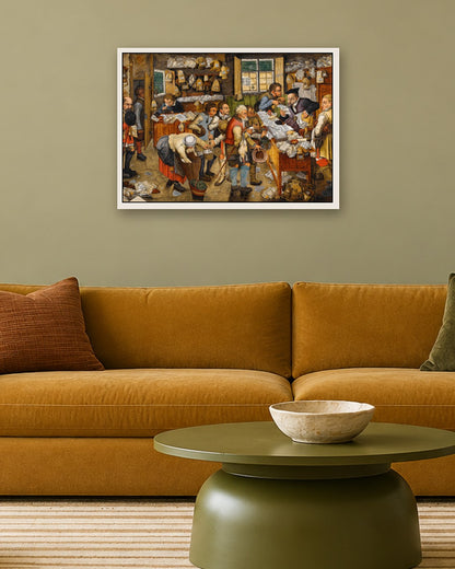Renaissance Masters - Renaissance Masterpiece No. 37 - white frame in a room
