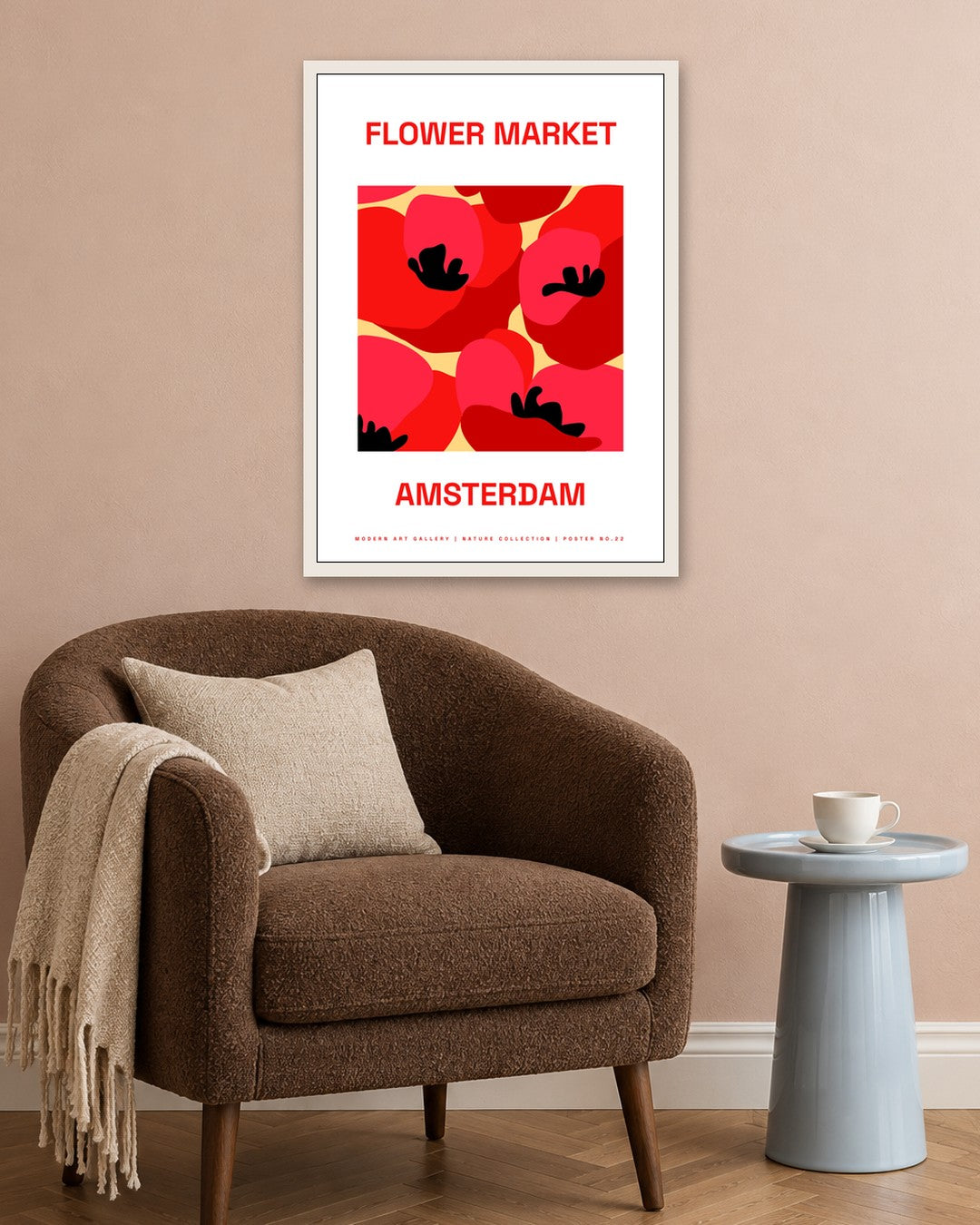 SENT Studio - Artistic Poster No. 22 - white frame in a room