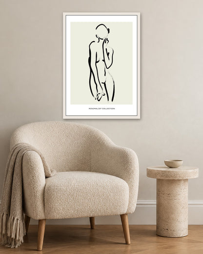 SENT Studio - Bohemian Poster No. 22 - white frame in a room