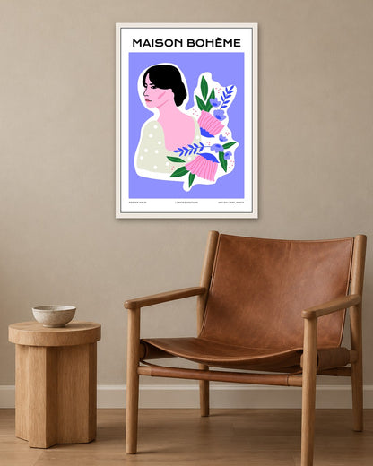 SENT Studio - Aesthetic Poster No. 32 - white frame in a room