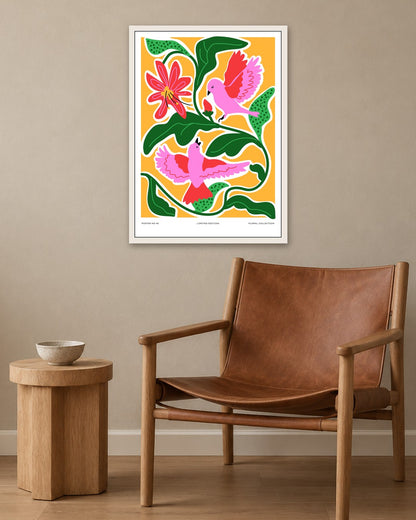 SENT Studio - Aesthetic Poster No. 40 - white frame in a room