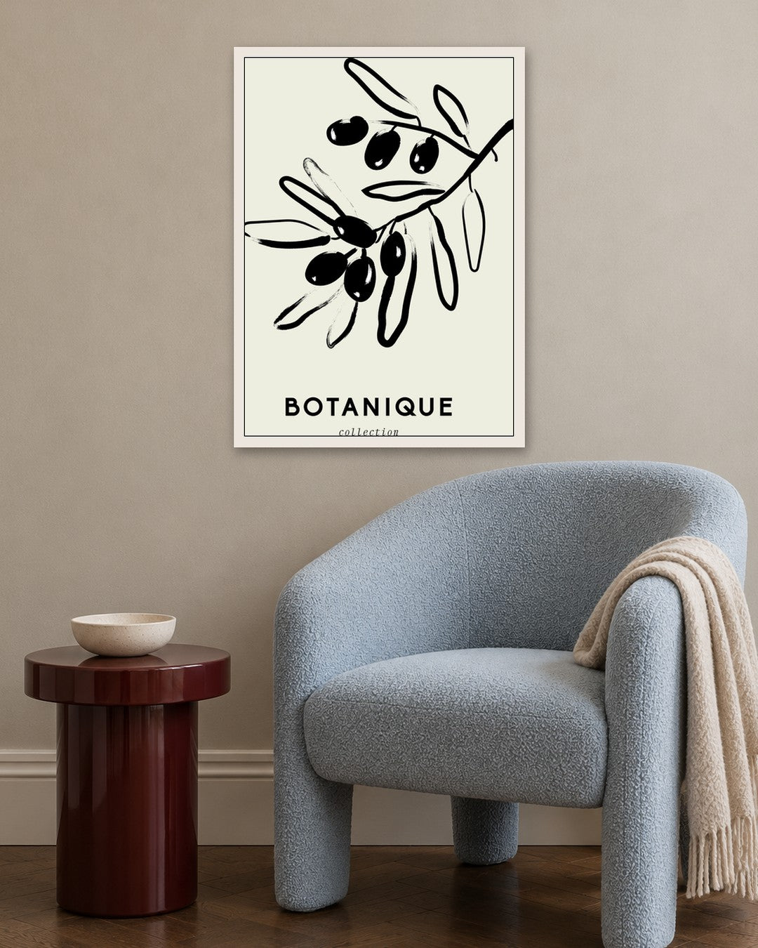 SENT Studio - Bohemian Poster No. 75 - white frame in a room