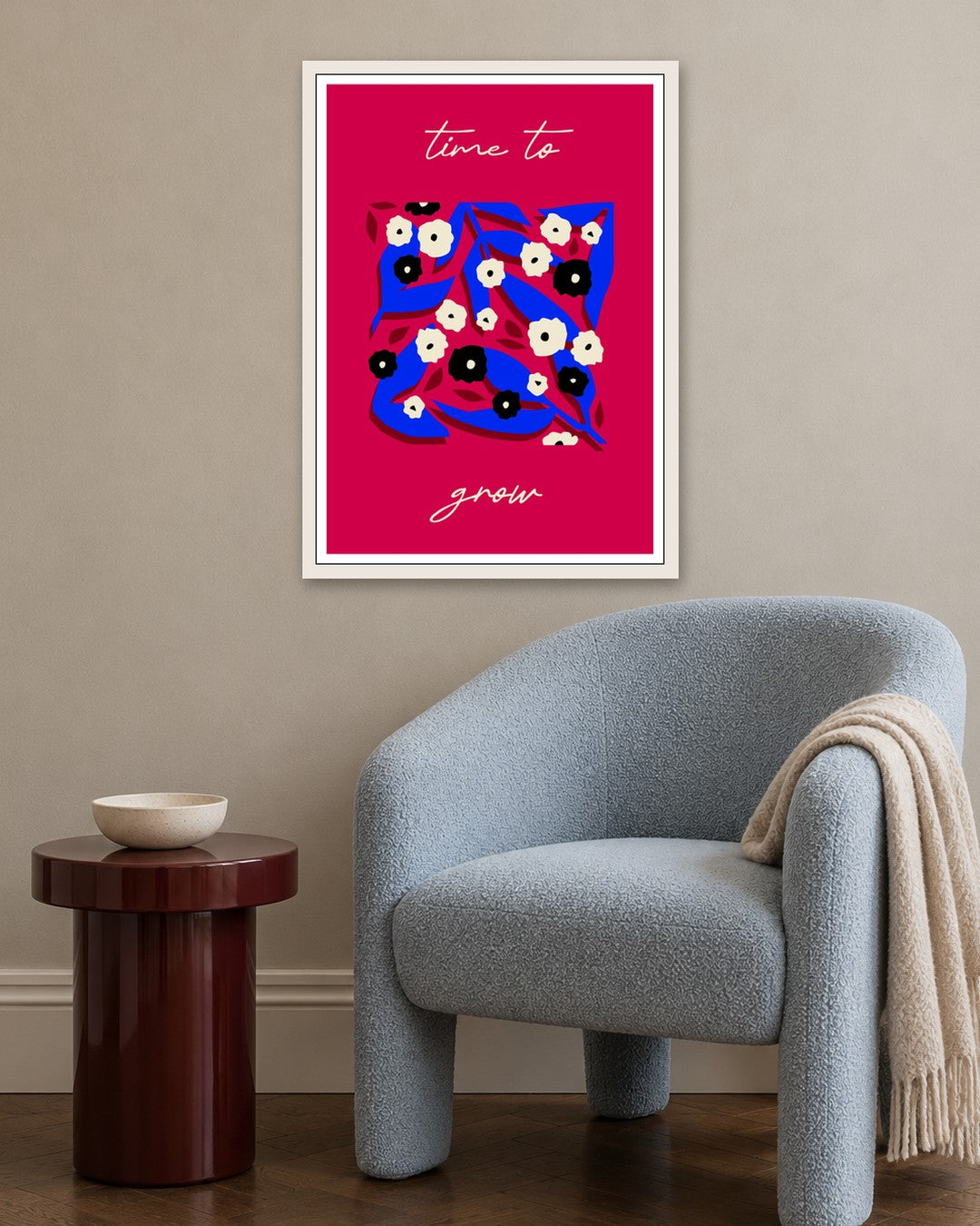 SENT Studio - Artistic Poster No. 10 - white frame in a room