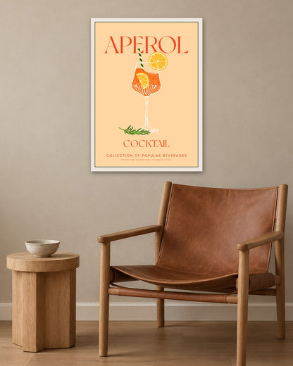 SENT Studio - Cocktail Poster No. 4 - white frame in a room