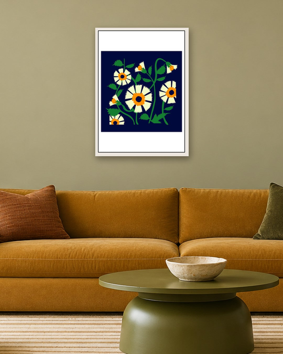 SENT Studio - Artistic Poster No. 31 - white frame in a room