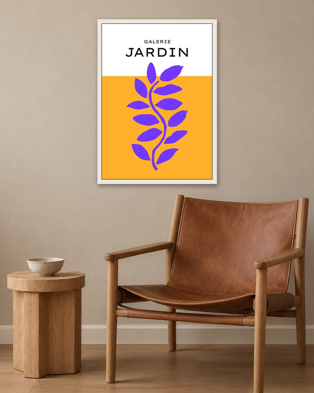 SENT Studio - Abstract Poster No. 52 - white frame in a room
