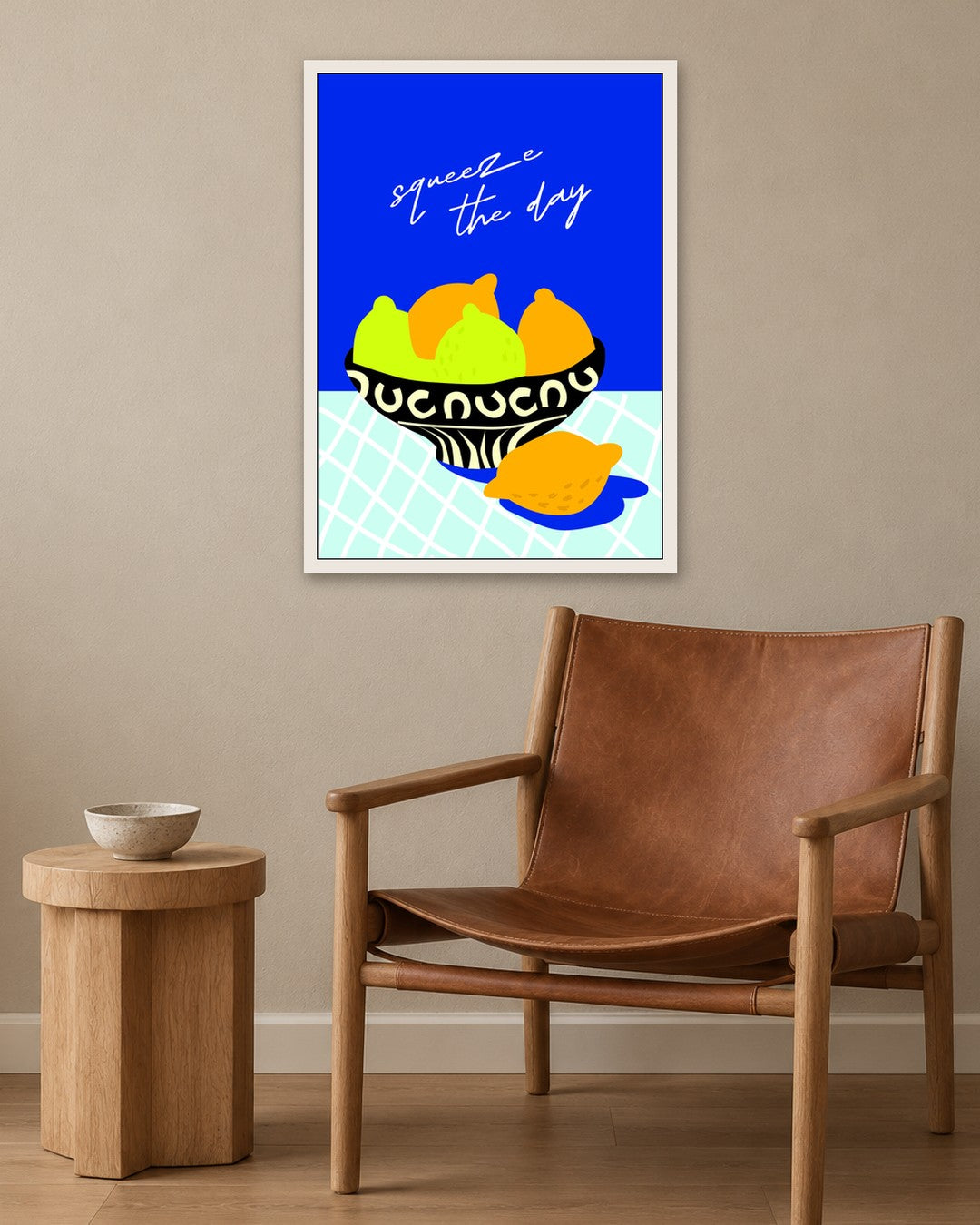 SENT Studio - Artistic Poster No. 5 - white frame in a room