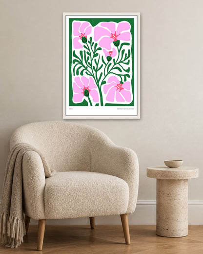 SENT Studio - Aesthetic Poster No. 3 - white frame in a room