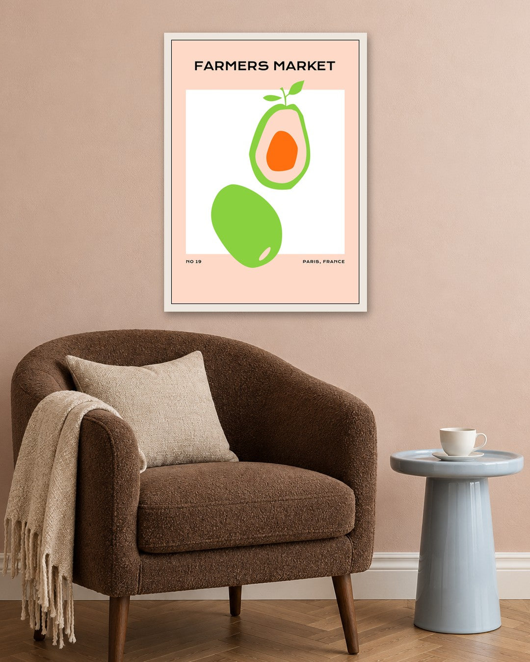SENT Studio - Abstract Poster No. 53 - white frame in a room