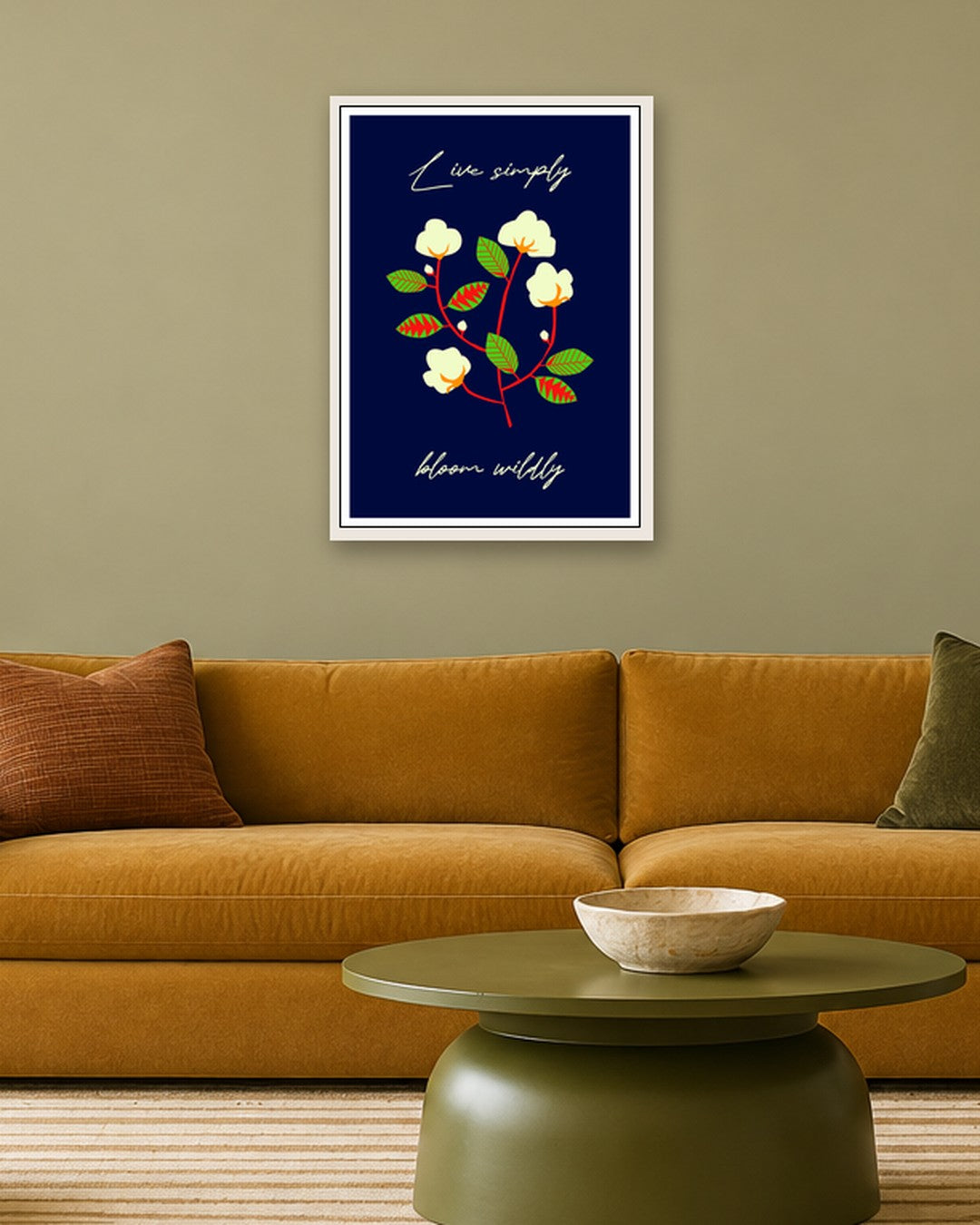 SENT Studio - Artistic Poster No. 49 - white frame in a room