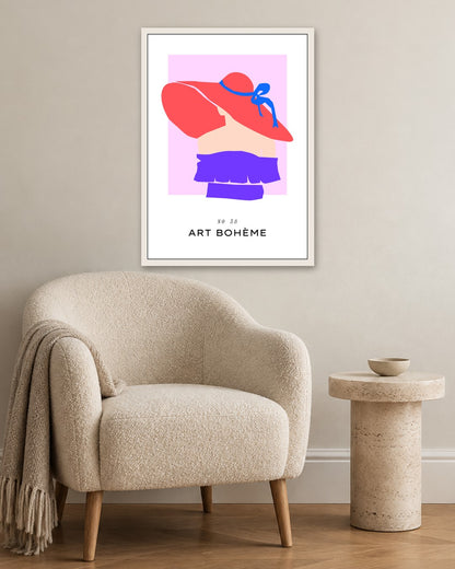 SENT Studio - Abstract Poster No. 55 - white frame in a room