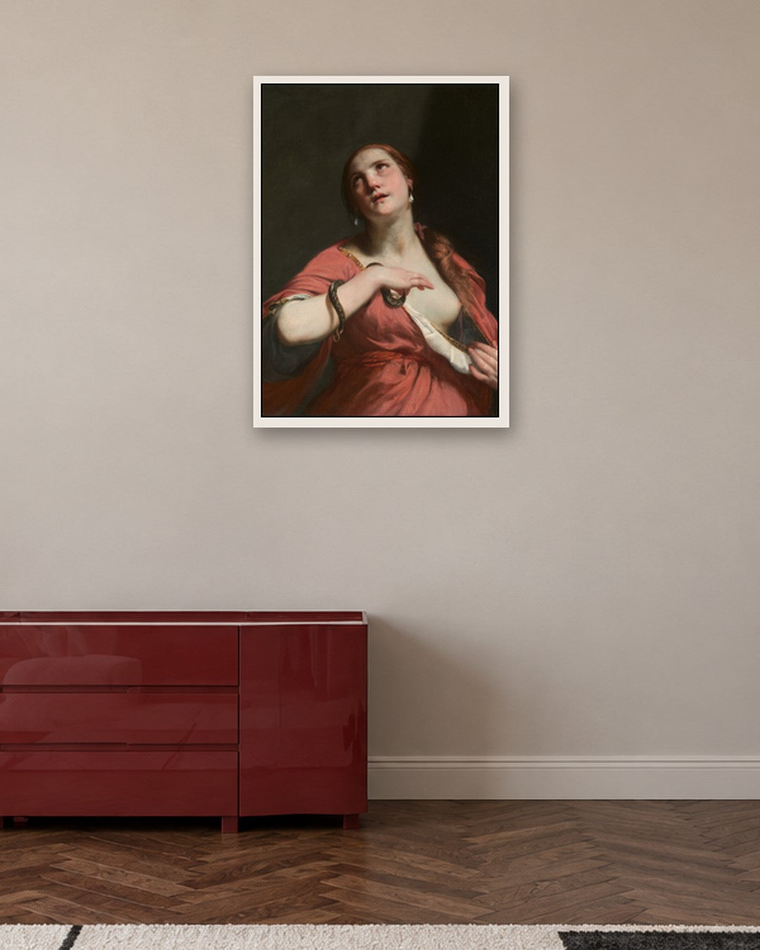 Renaissance Masters - Cleopatra - white frame in a room