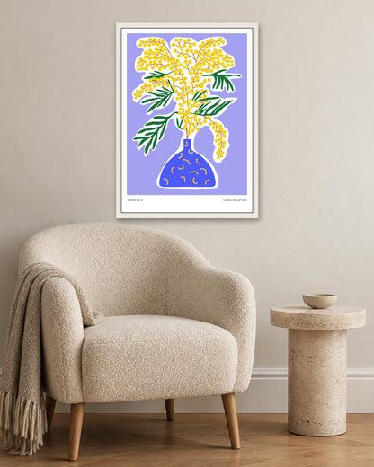 SENT Studio - Aesthetic Poster No. 19 - white frame in a room