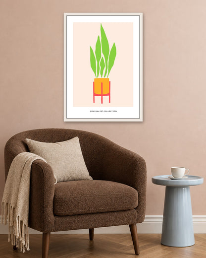 SENT Studio - Abstract Poster No. 22 - white frame in a room