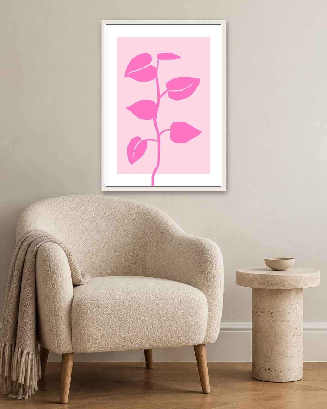 SENT Studio - Abstract Poster No. 51 - white frame in a room