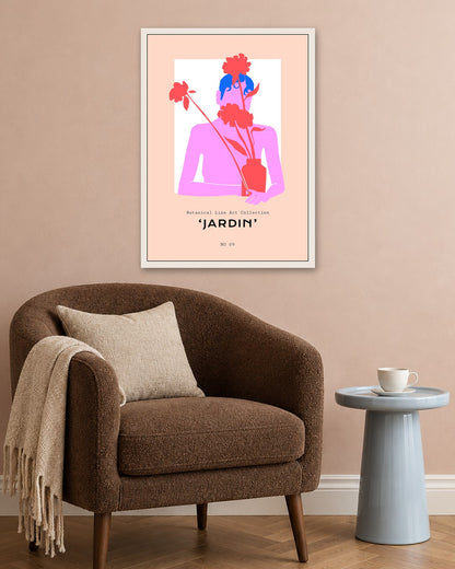 SENT Studio - Abstract Poster No. 29 - white frame in a room