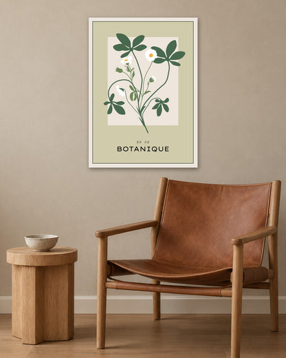 SENT Studio - Botanical Poster No. 4 - white frame in a room