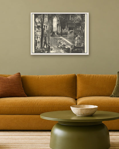 Sixteen East Gay Street - white frame in a room