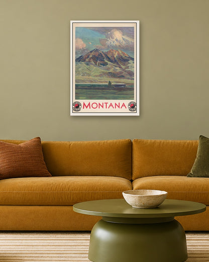 Northern Pacific - Montana (1920) - white frame in a room