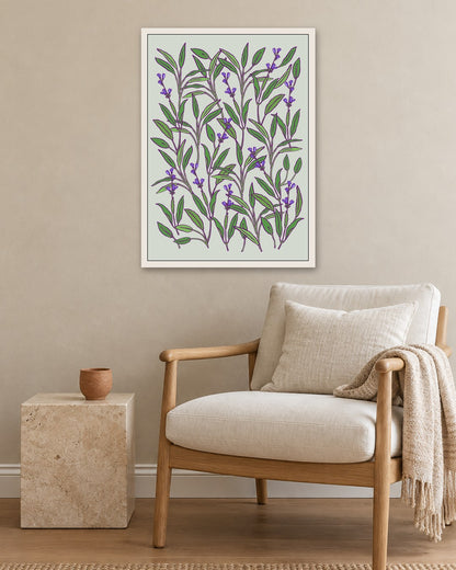 SENT Studio - Flower Poster No. 4 - white frame in a room