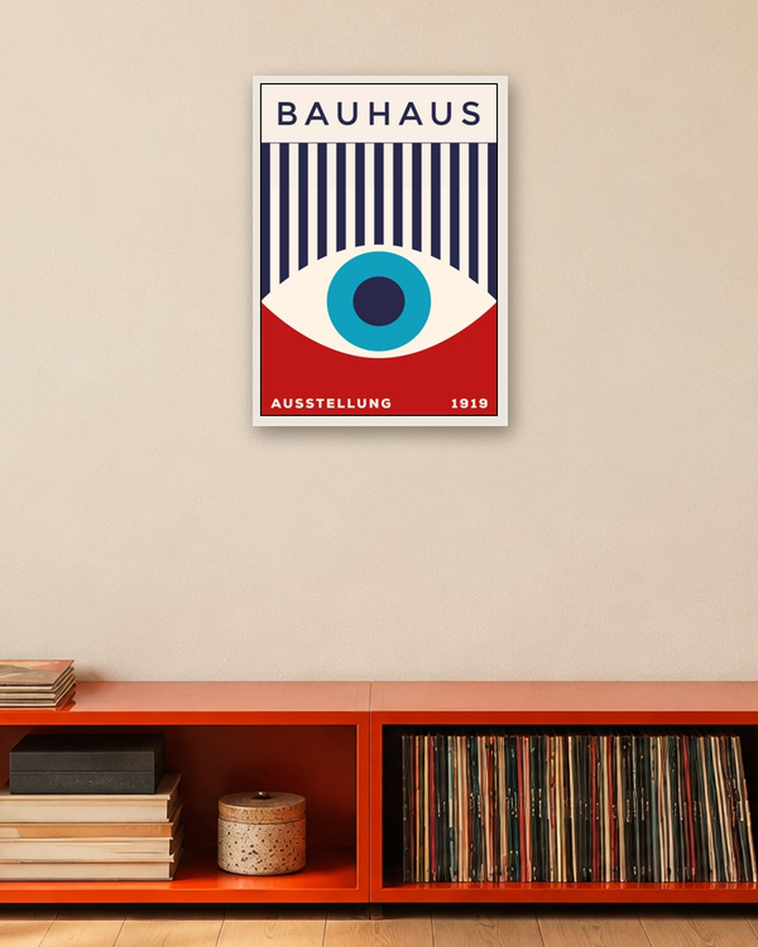 Bauhaus - Ausstellung Eye - white frame in a room