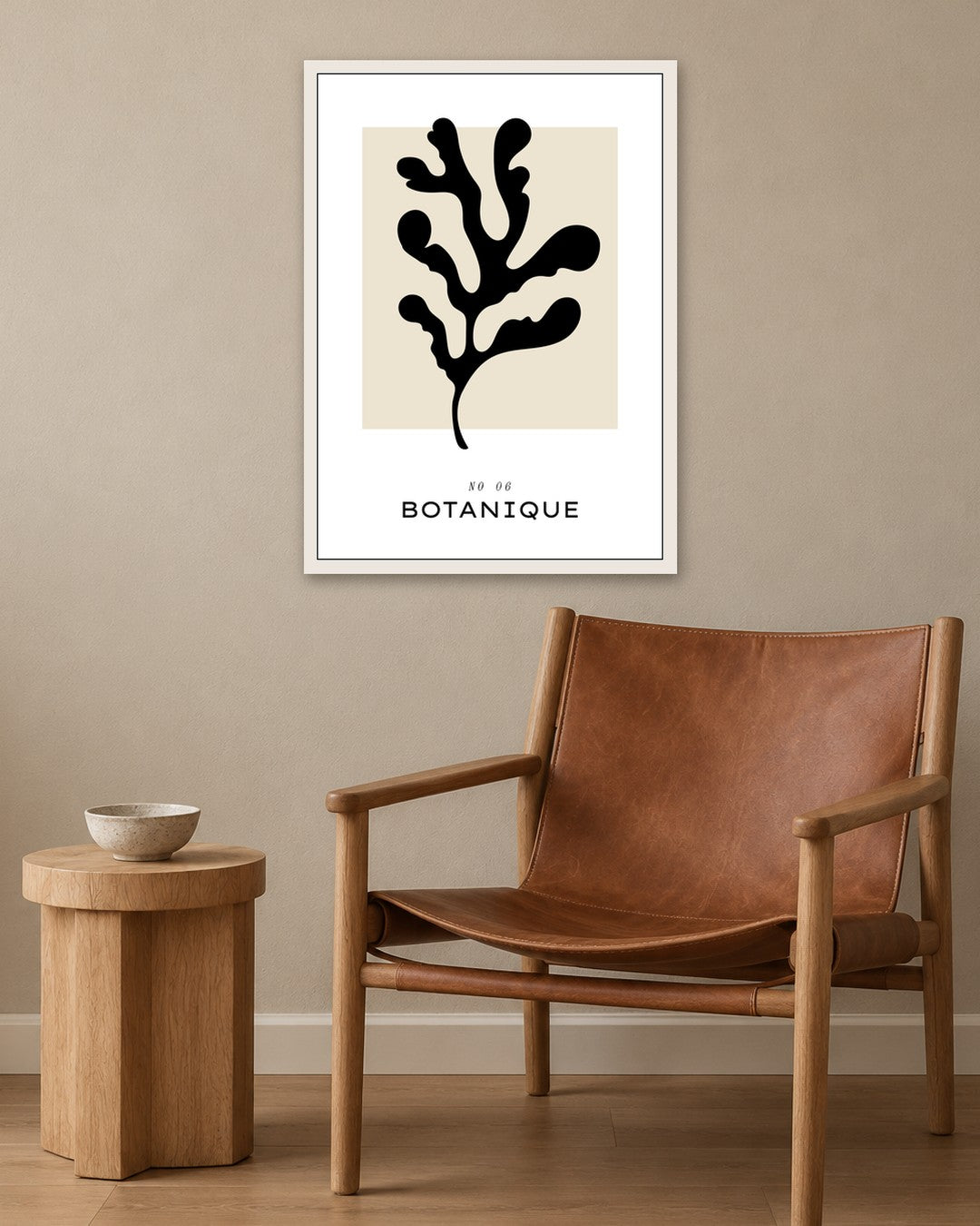 SENT Studio - Bohemian Poster No. 40 - white frame in a room
