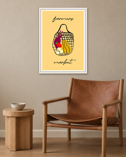 SENT Studio - Artistic Poster No. 3 - white frame in a room