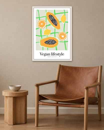 SENT Studio - Cravings Poster No. 6 - white frame in a room
