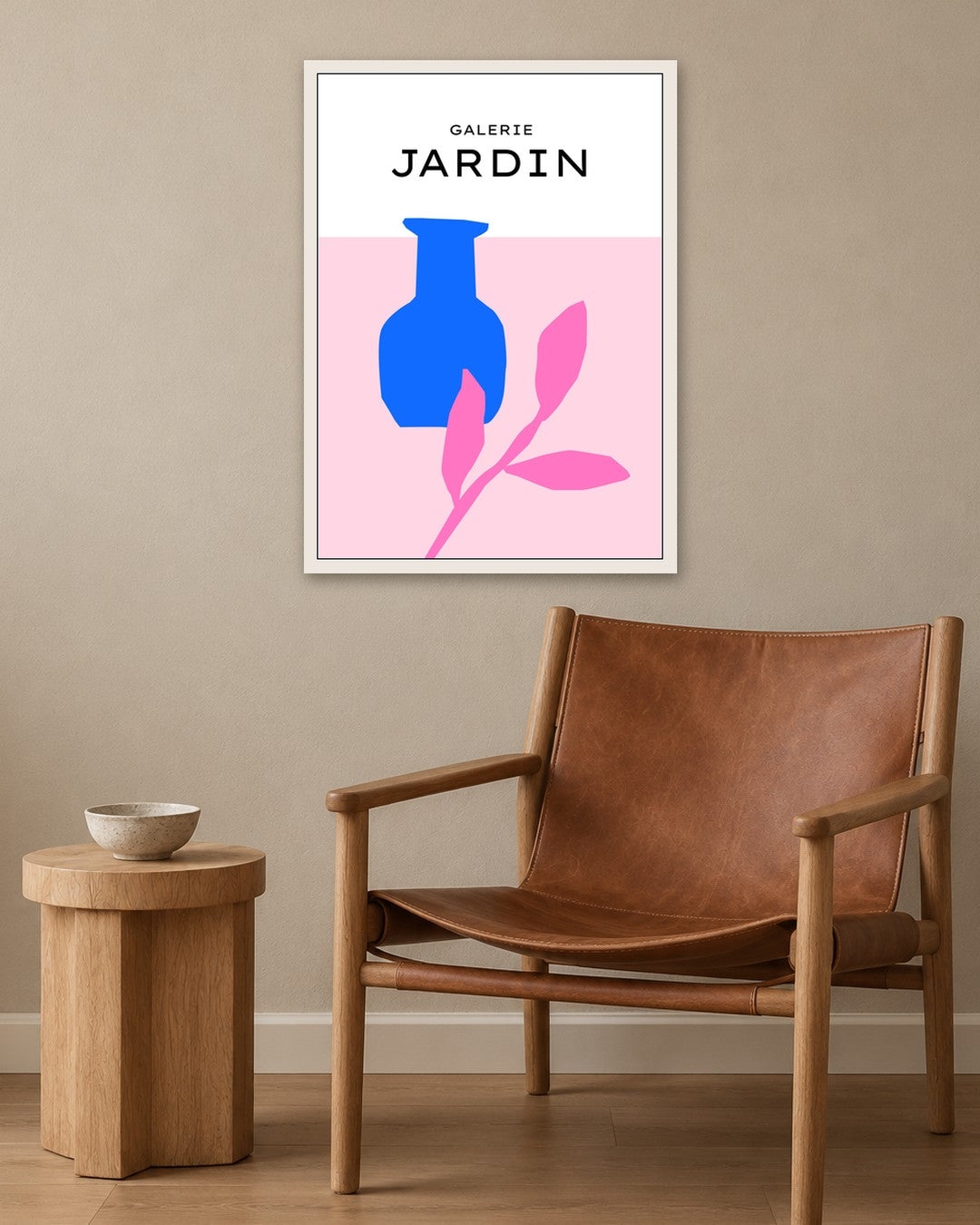 SENT Studio - Abstract Poster No. 1 - white frame in a room