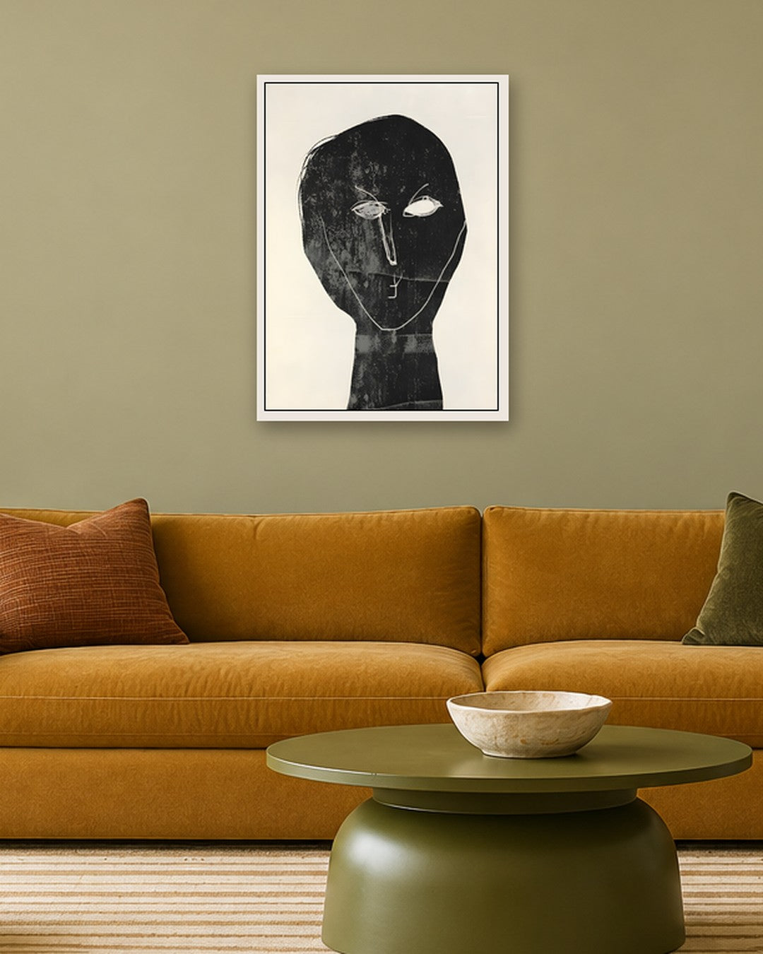 SENT Studio - Monochrome Form No. 146 - white frame in a room