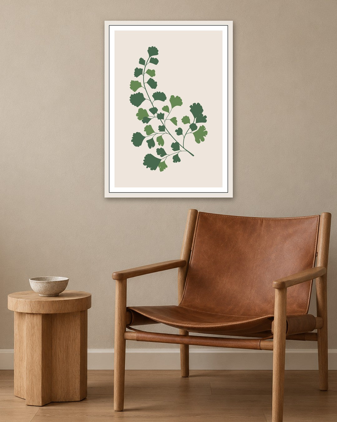 SENT Studio - Botanical Poster No. 61 - white frame in a room