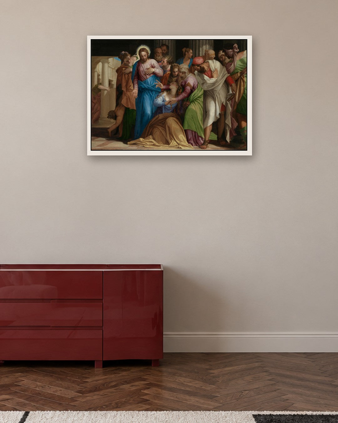 Renaissance Masters - Renaissance Masterpiece No. 246 - white frame in a room