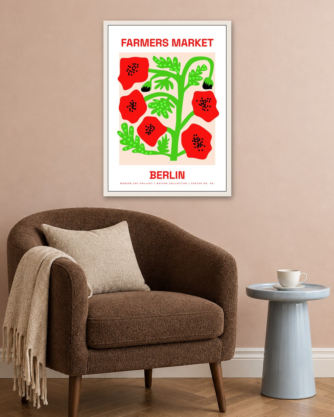 SENT Studio - Artistic Poster No. 9 - white frame in a room