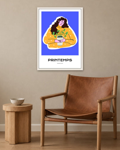 SENT Studio - Aesthetic Poster No. 20 - white frame in a room