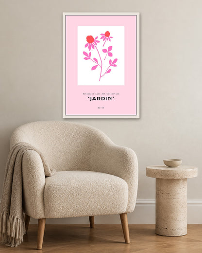 SENT Studio - Abstract Poster No. 69 - white frame in a room