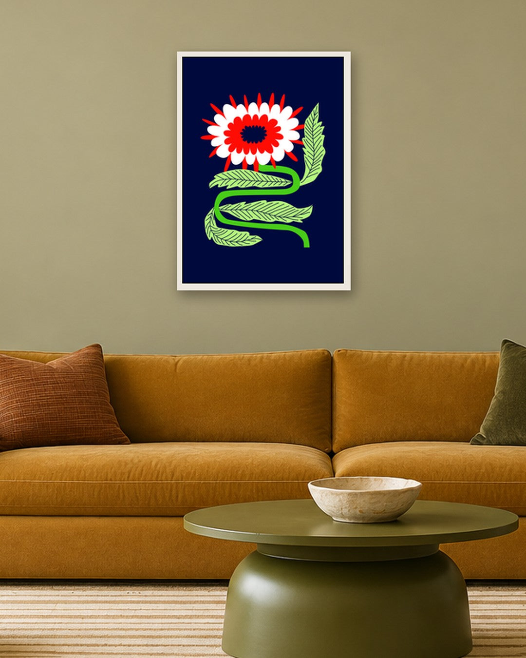 SENT Studio - Artistic Poster No. 13 - white frame in a room