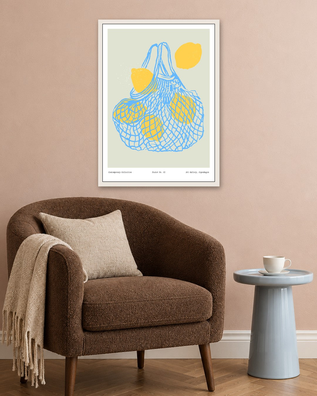 SENT Studio - Cravings Poster No. 1 - white frame in a room
