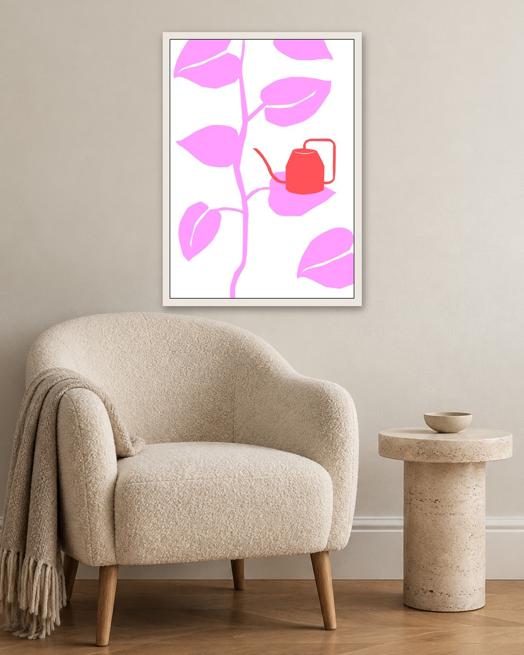 SENT Studio - Abstract Poster No. 70 - white frame in a room