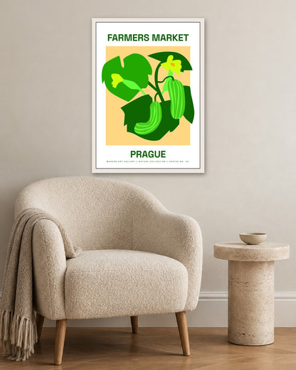 SENT Studio - Artistic Poster No. 34 - white frame in a room