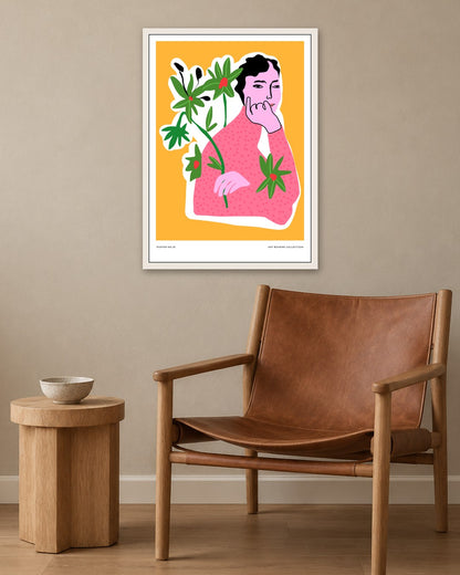 SENT Studio - Aesthetic Poster No. 25 - white frame in a room