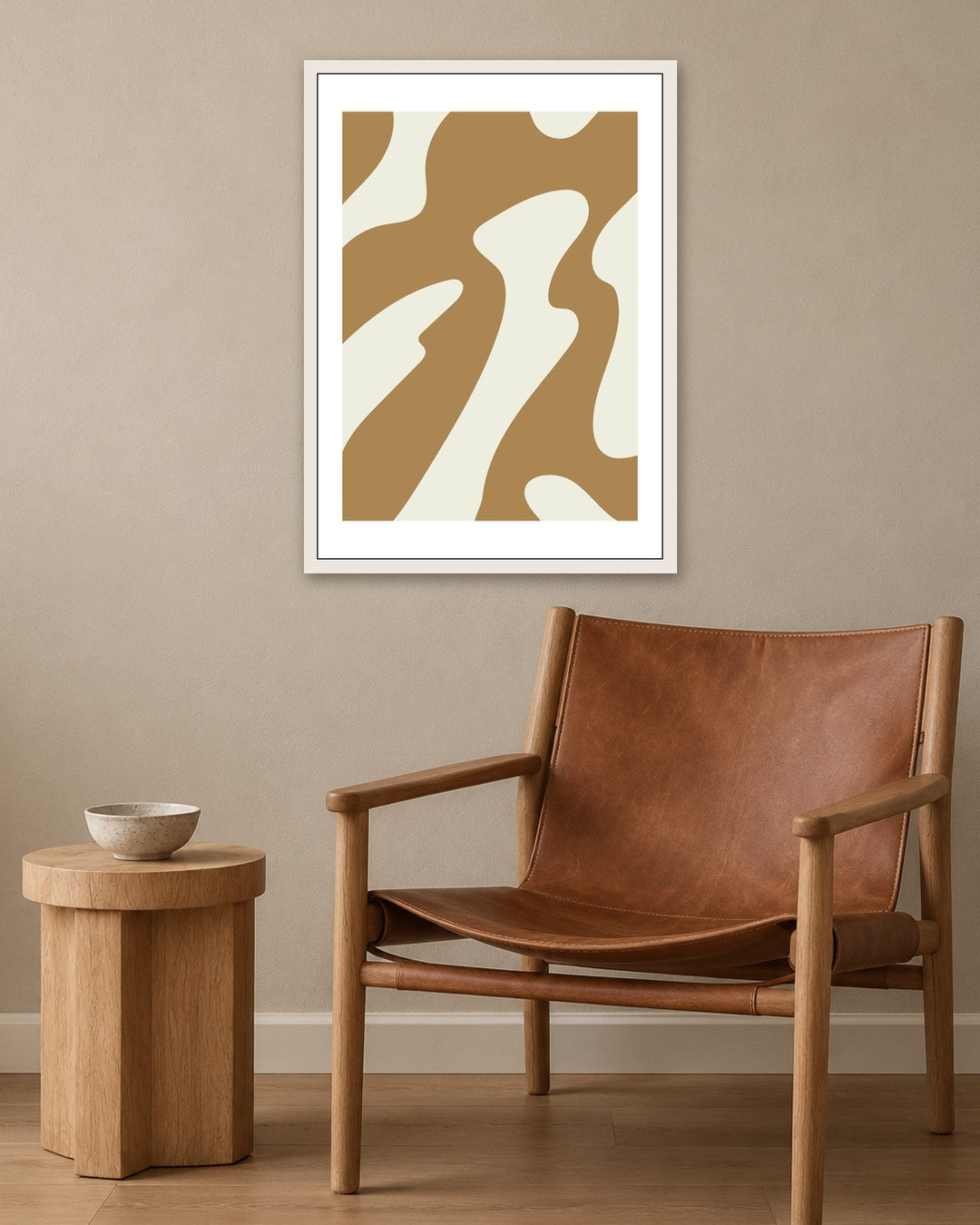 SENT Studio - Bohemian Poster No. 93 - white frame in a room