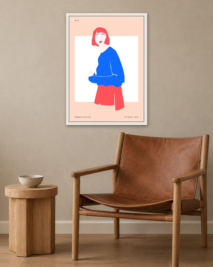 SENT Studio - Abstract Poster No. 7 - white frame in a room