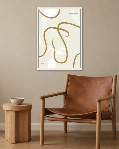 SENT Studio - Bohemian Poster No. 85 - white frame in a room
