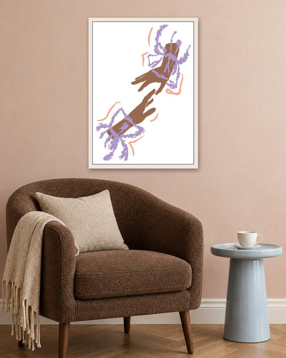 SENT Studio - Blooming Flowers Poster No. 54 - white frame in a room